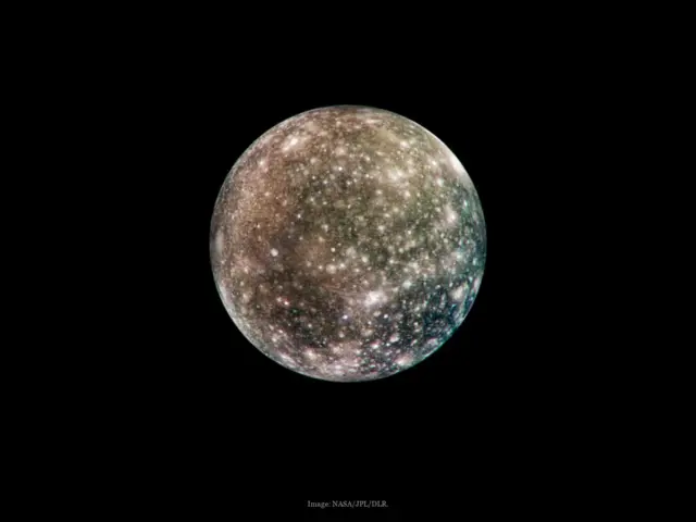 Callisto (Moon of Jupiter), a real image