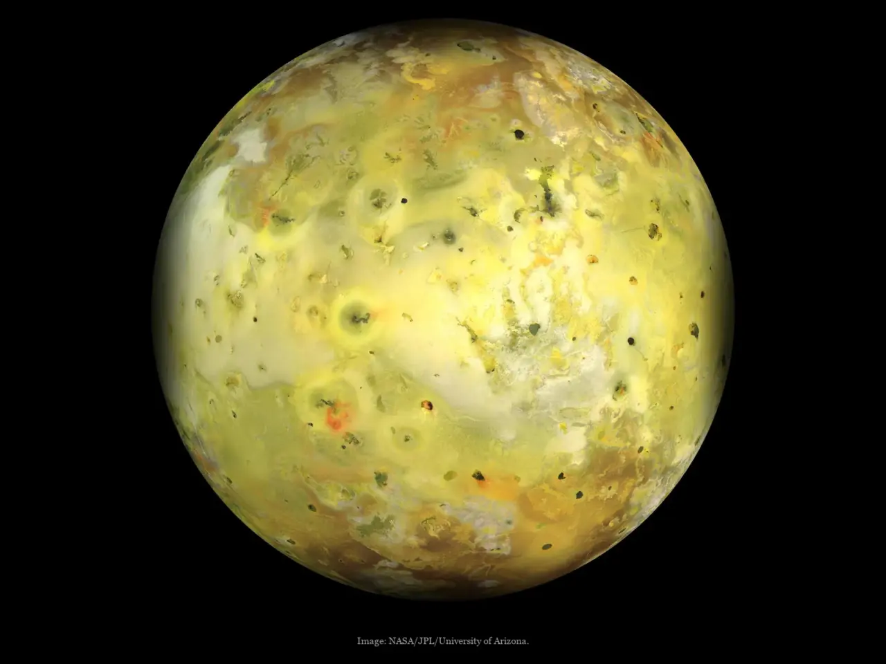 Io (Moon of Jupiter), a real image