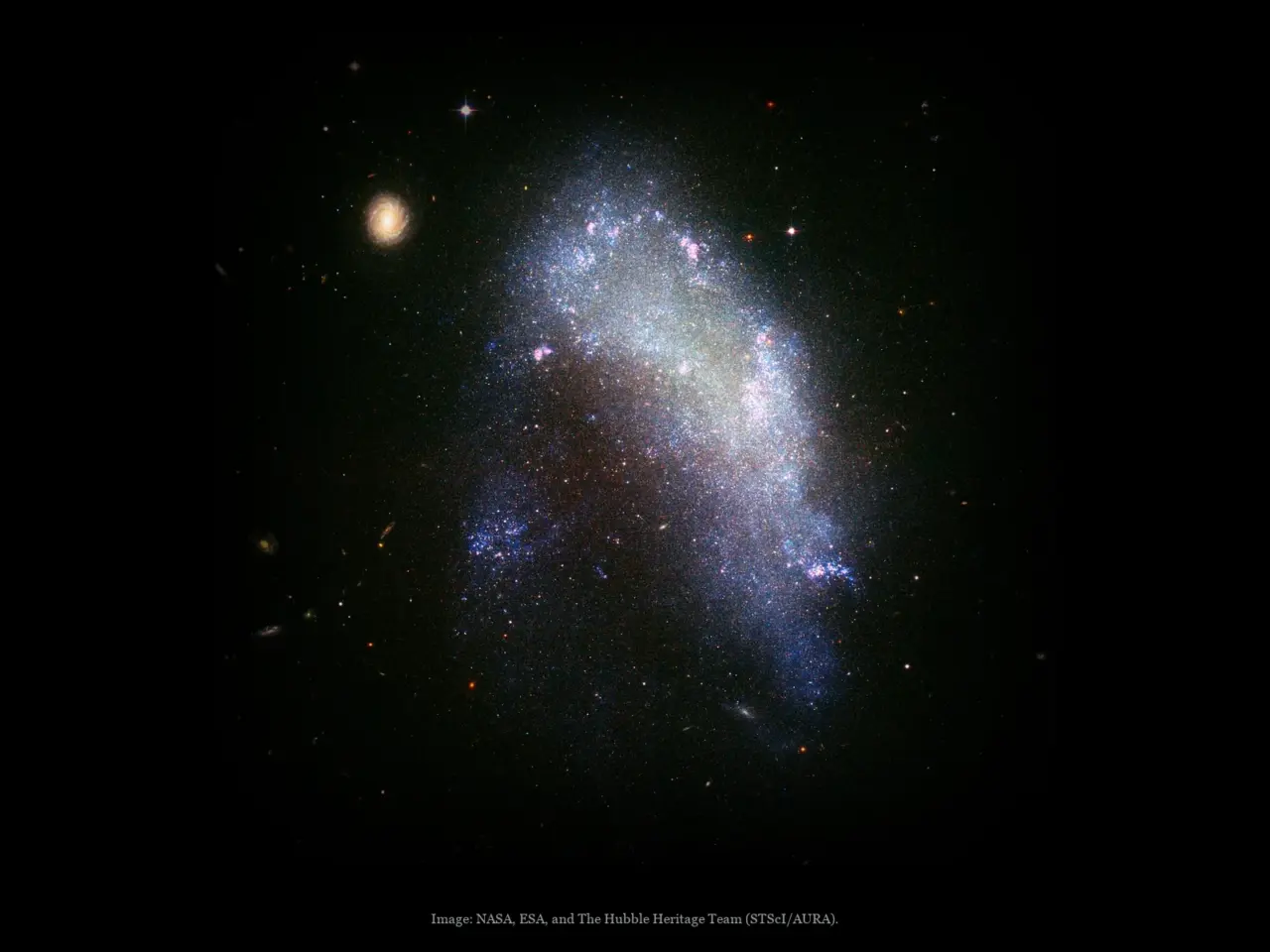 Irregular galaxy (NGC 1427A), a real image