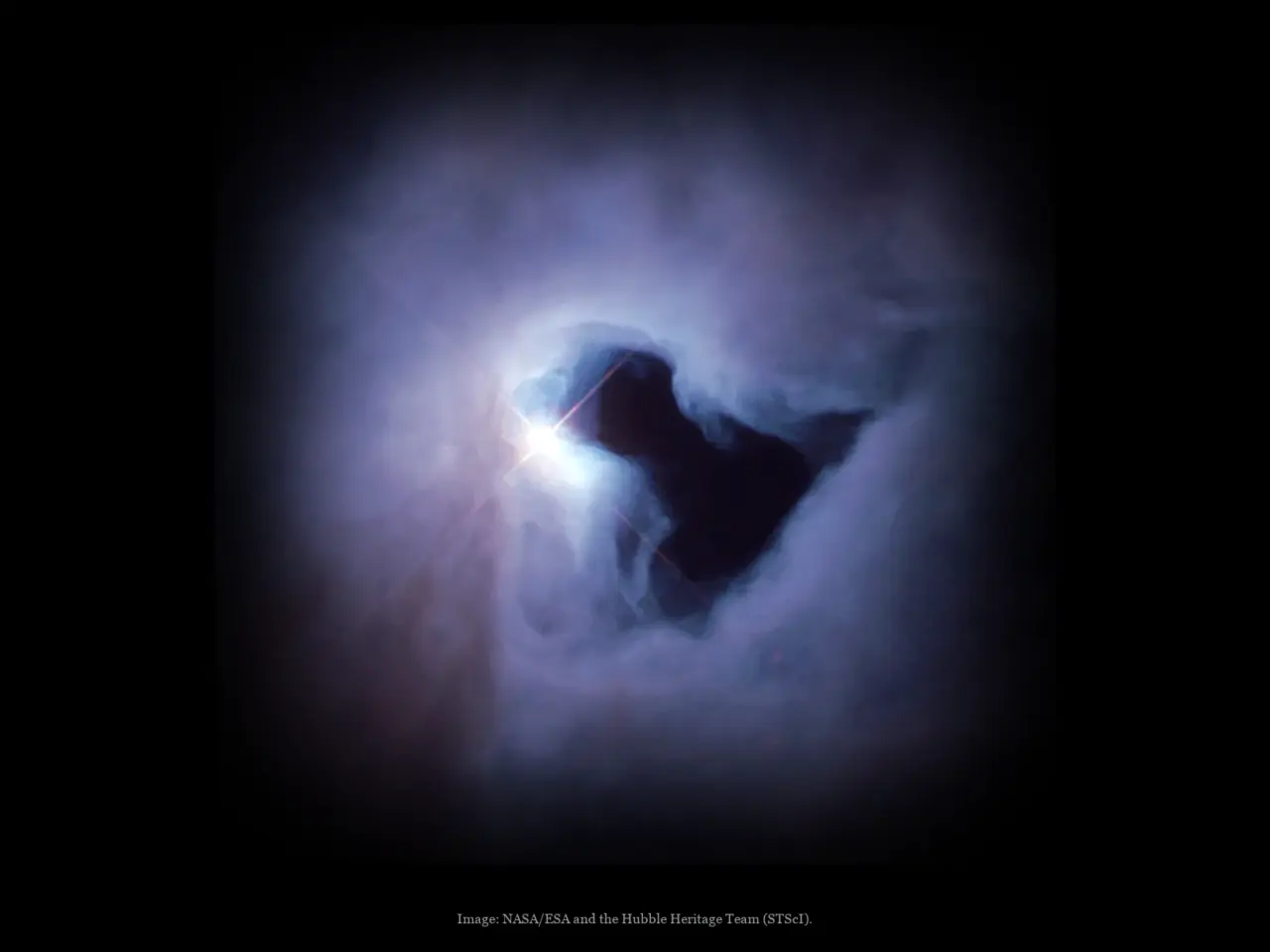 Reflection nebula (NGC 1999), a real image