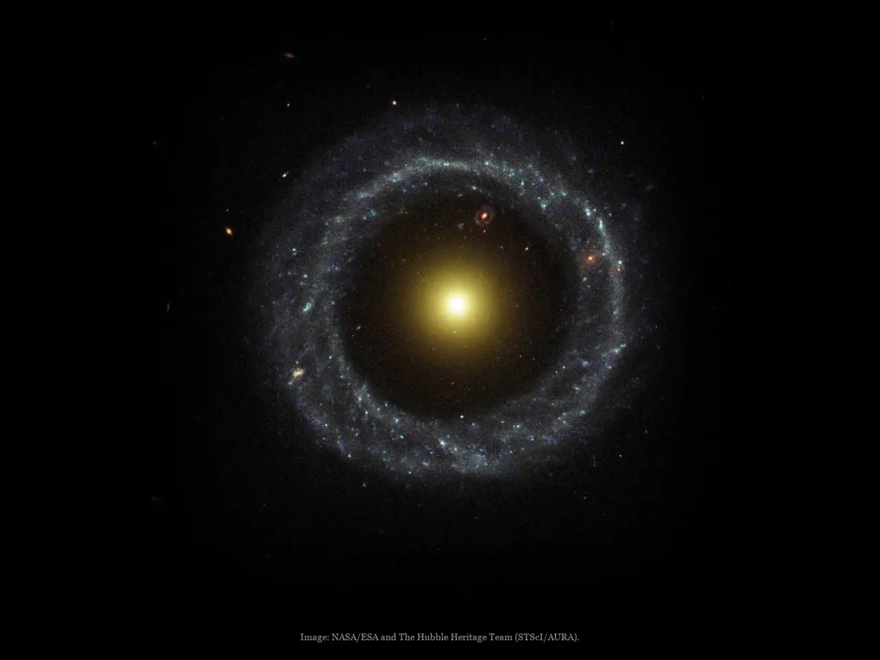 Ring galaxy (Hoag’s Object), a real image