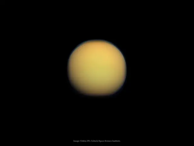 Titan (Moon of Saturn), a real image